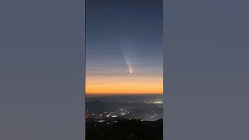 Comet Tsuchishan atlas aka C/2023 A3. #comet #space #natgeo #astrotimelapse