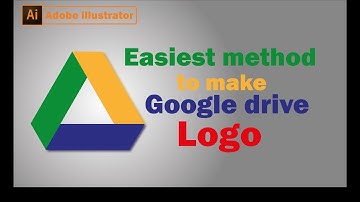 Make logo of google drive by using adobe illustrator