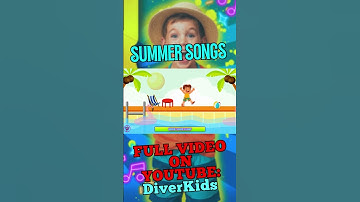 Thumbnail of ✅ 🎶 3 FUN Summer Songs for Kids 2025 🌞🎤  #summer #educationalshorts #song