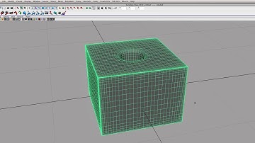 Maya: Cutting a Hole Without Booleans