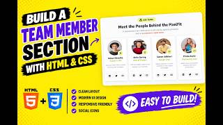 Build a Team Member Section with HTML & CSS