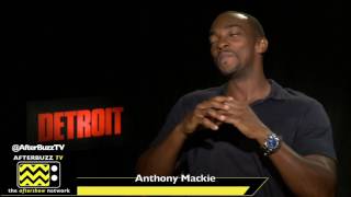 Anthony Mackie Talks Morgan Freeman \& Avengers | Detroit Junket | Popcorn Talk