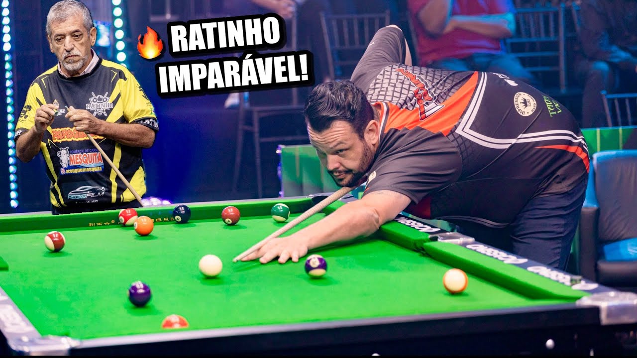 Ratinho enfrenta o campeão mundial Igor Figueiredo na Copa Brasil de Sinuca!