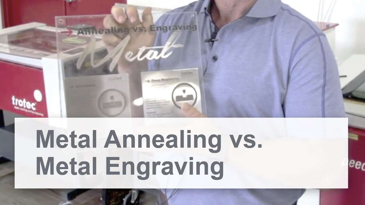 Metal Annealing vs. Metal Engraving with a Laser - YouTube