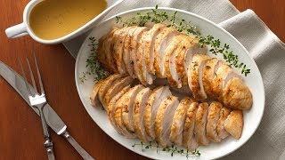 This turkey breast recipe will get you through thanksgiving with a
smaller group or just regular sunday dinner! recipe:
https://www.bettycrocker.com/recipe...