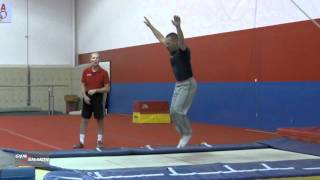 The Kaboom on Trampoline - George Hery
The Kaboom on trampoline is a fun skill that can be used to develop air awareness. Here George Hery teaches the Kaboom The Kaboom on Trampoline - George Hery