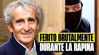 TERRORE PER ALAIN PROST: MASSACRATO DAI LADRI DURANTE RAPINA IN CASA. TRAUMA CRANICO E PAURA