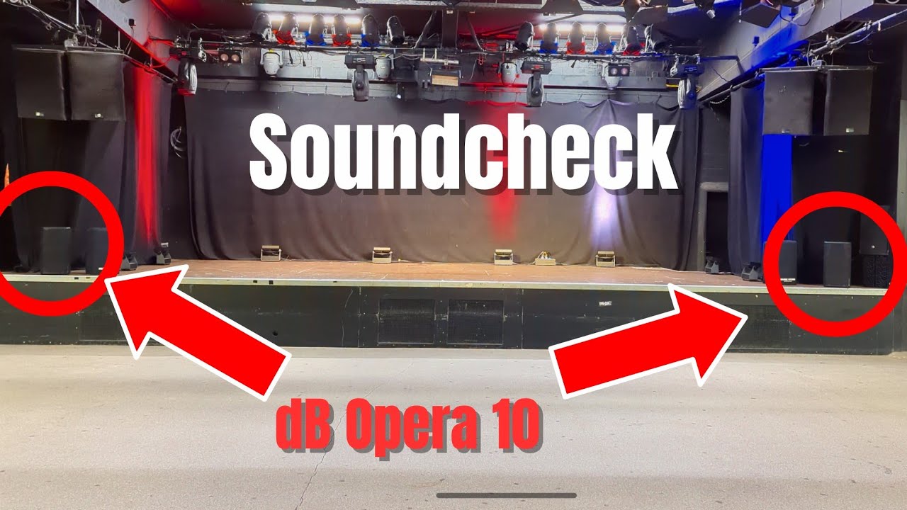 [very loud] dB Technologies Opera 10 Soundcheck at the disco (with 6x ...