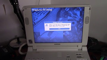 Installing Windows 95 on the Compaq Armada 7730MT