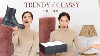 Gucci loafers/Zara boots/ Adidas Shoe Haul  Autumn/Winter Chunky Boots Trend  Styling and Try On