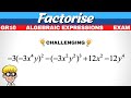 Factorisation exam questions grade 10