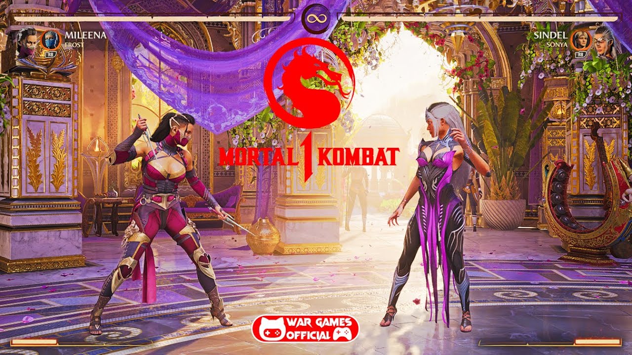 MORTAL KOMBAT 1 GAMEPLAY - MILEENA VS SINDEL - YouTube