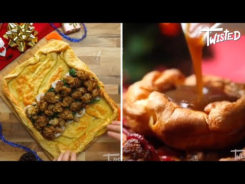 Advent Day 5 Giant Yorkshire Pudding Christmas Dinner Wrap Recipe  Twisted