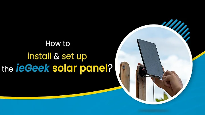 How to install and set up the ieGeek solar panel  | How-to instructions(Solar panel installation）