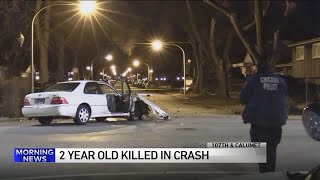 2-year-old girl killed in crash involving car chased by Chicago police