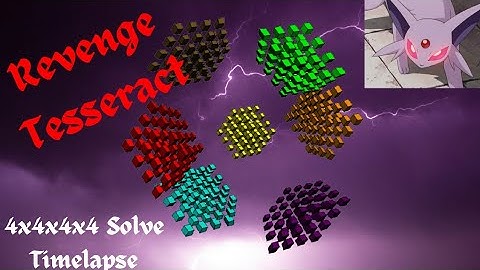 Rubiks hypercube 4x4x4x4 solve timelapse (reupload)