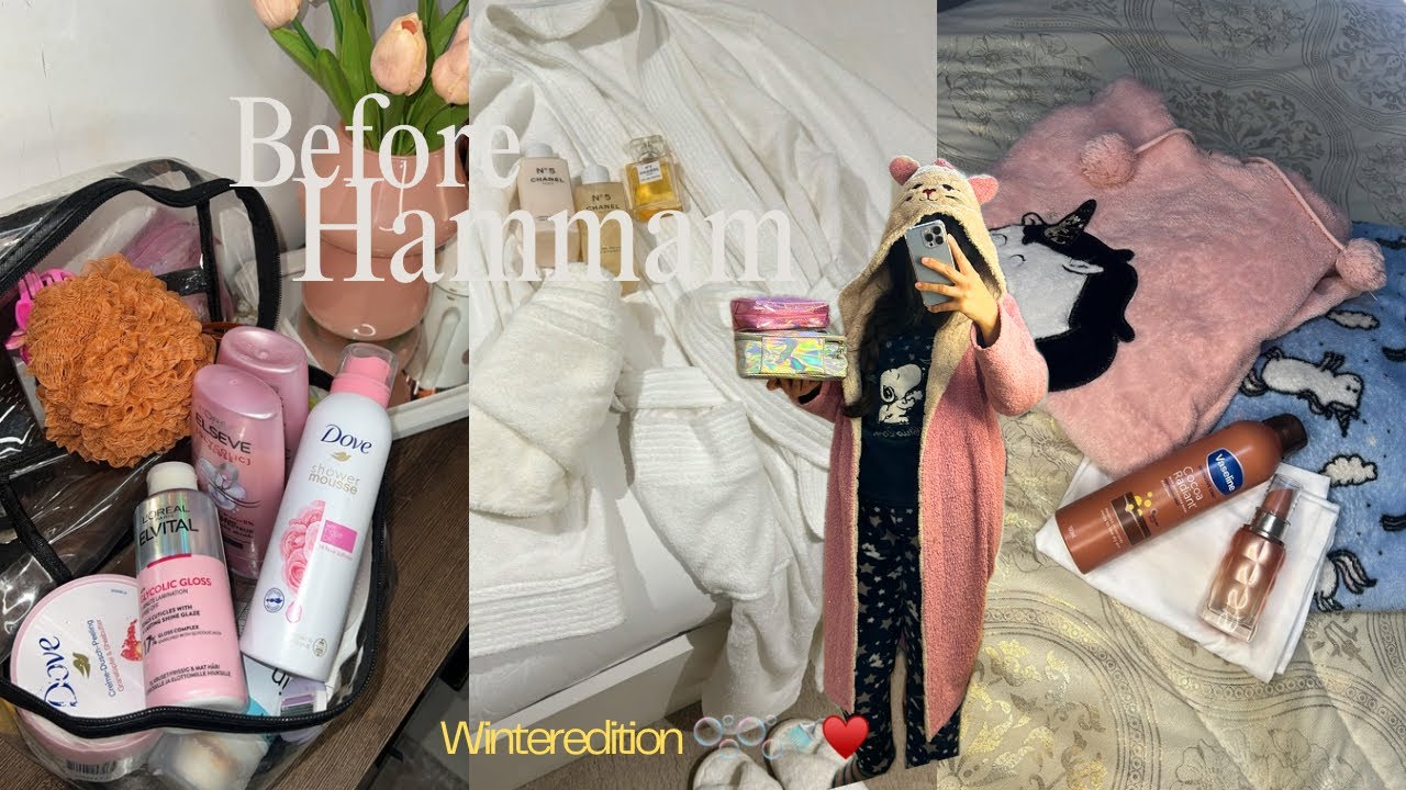 GIRLS THERAPY ✨♥️بلا متصعبي على راسك 🫧هاشنو ديري قبل الحمام المغربي🤍🌸(تحضيرات )