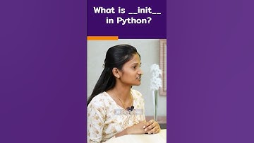 Python Interview Question | What is __init__ in Python? | #shorts #kiransir #pythonquestions
