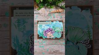 Tarjeta de sirena 🧜‍♀️ #cardmaking #cardmakingideas  #cardmakers #mermaid #mermay #scrap