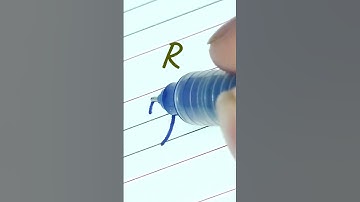 How to write Capital letter R | Cursive writing A to Z #cursivewriting #handwriting  #shorts
