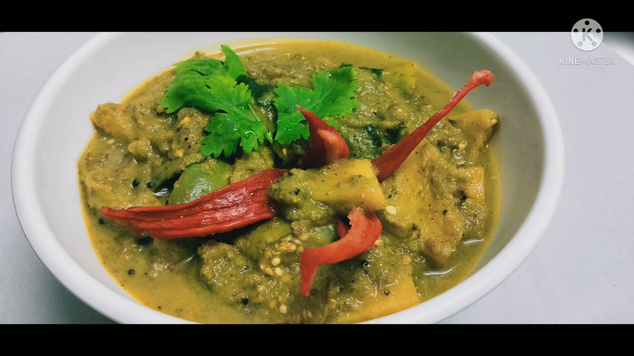 Healthy Vege Green Curry l Vegetarian Dish l Indian Food (Ingredients