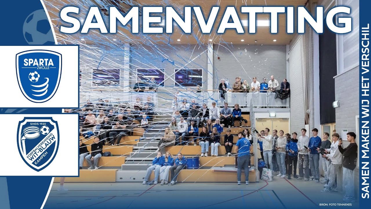WIT-BLAUW WALST OVER SPARTA ZWOLLE HEEN IN IJSSELDERBY | Samenvatting Sparta Zwolle 1 - Wit-Blauw 1