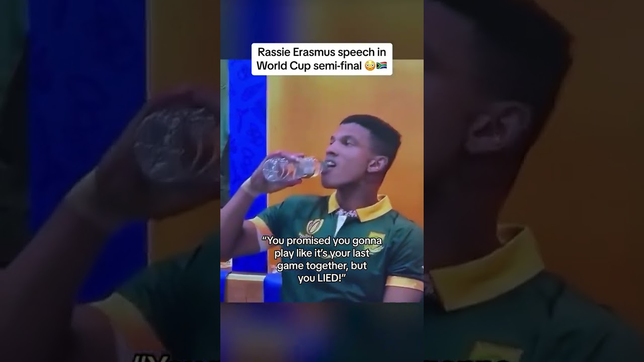 Rassie Erasmus World Cup Speech 😱 #shorts #rugby #springboks
