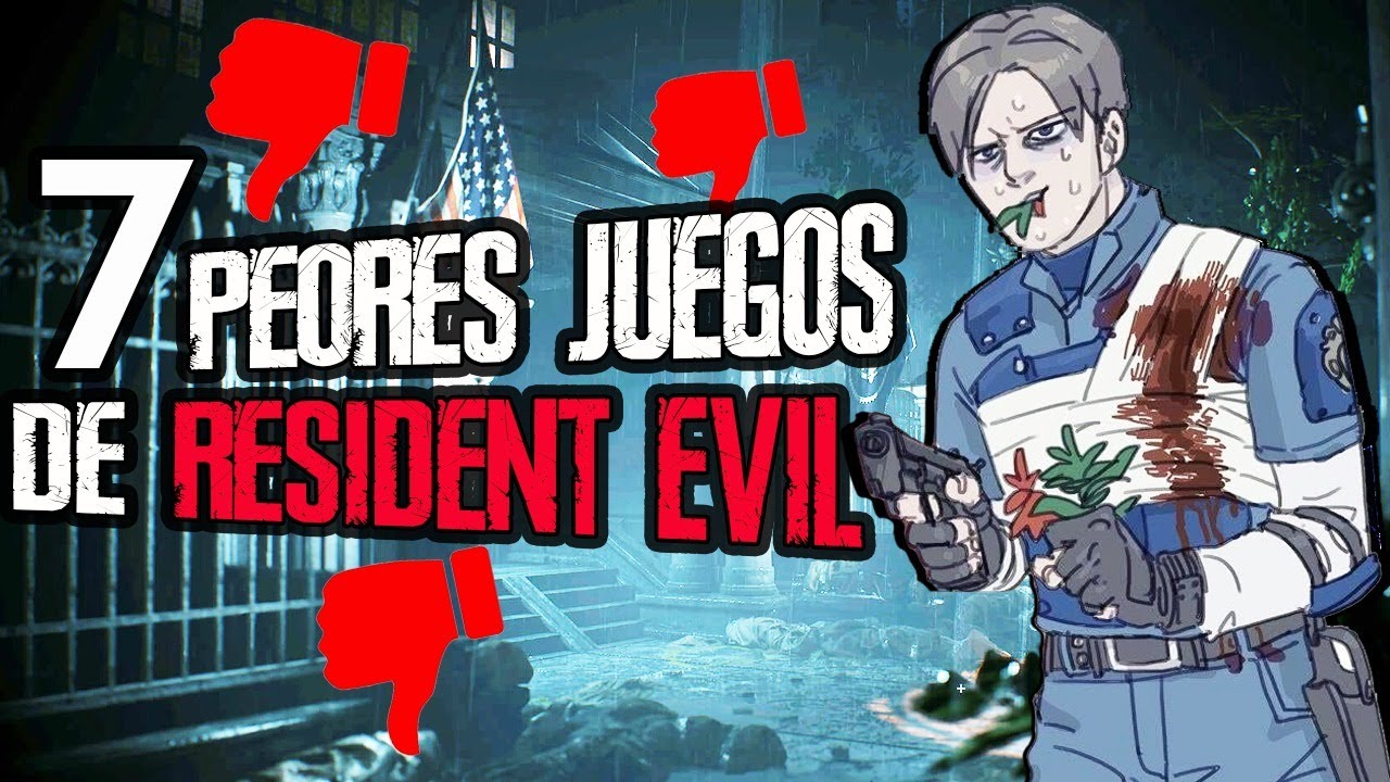 TOP 7 PEORES JUEGOS RESIDENT EVIL - YouTube