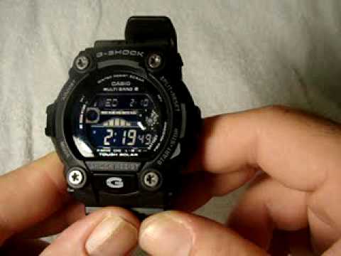 Casio G-Shock Rescue Series All Black GW-7900B with Tide Graph and Moon Phase