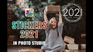 New Stickers 2021 in Photo Studio | Happy New Year 2021| Best Stickers on Photo 2021 screenshot 5