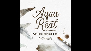 AquaReal Brush Collection - Realistic Digital Watercolor Brushes for Procreate