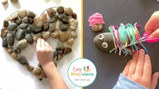 10 Playful Ideas with Stones | 10 Ideas with Rocks for Kids | DIY Stone Craft Ideas for Kids