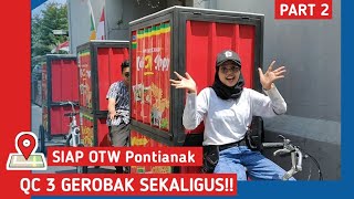 Pengiriman Gerobak Sepeda Warmindo Kekinian Ke Pontianak | Harga Booth Kontainer | Jual Booth |Part2