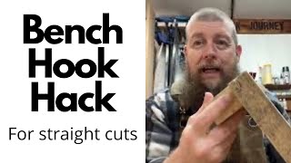Hand saw straight with this bench hook hack