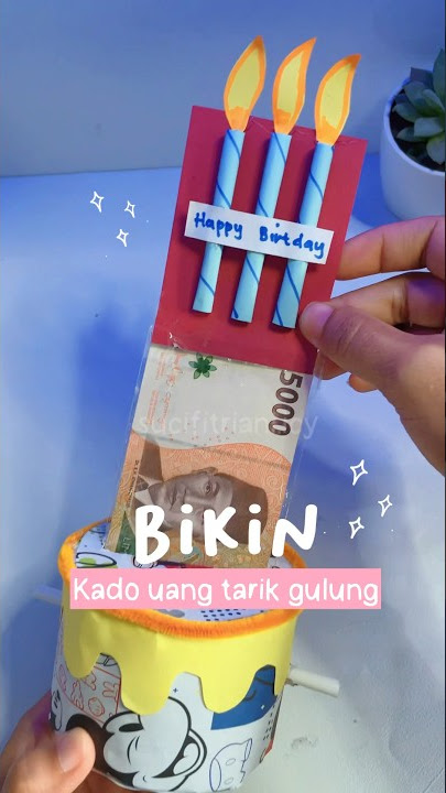 Ide kado tarik gulung uang #diygift #happybirthday #giftideas