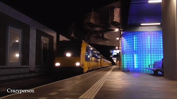 NS TRAXX intercity trein raast door Rotterdam Blaak in 2020