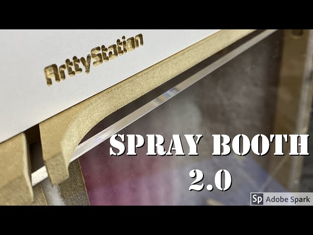Airbrush Spray Booth Set Up Test & Review - Double Fans, LED