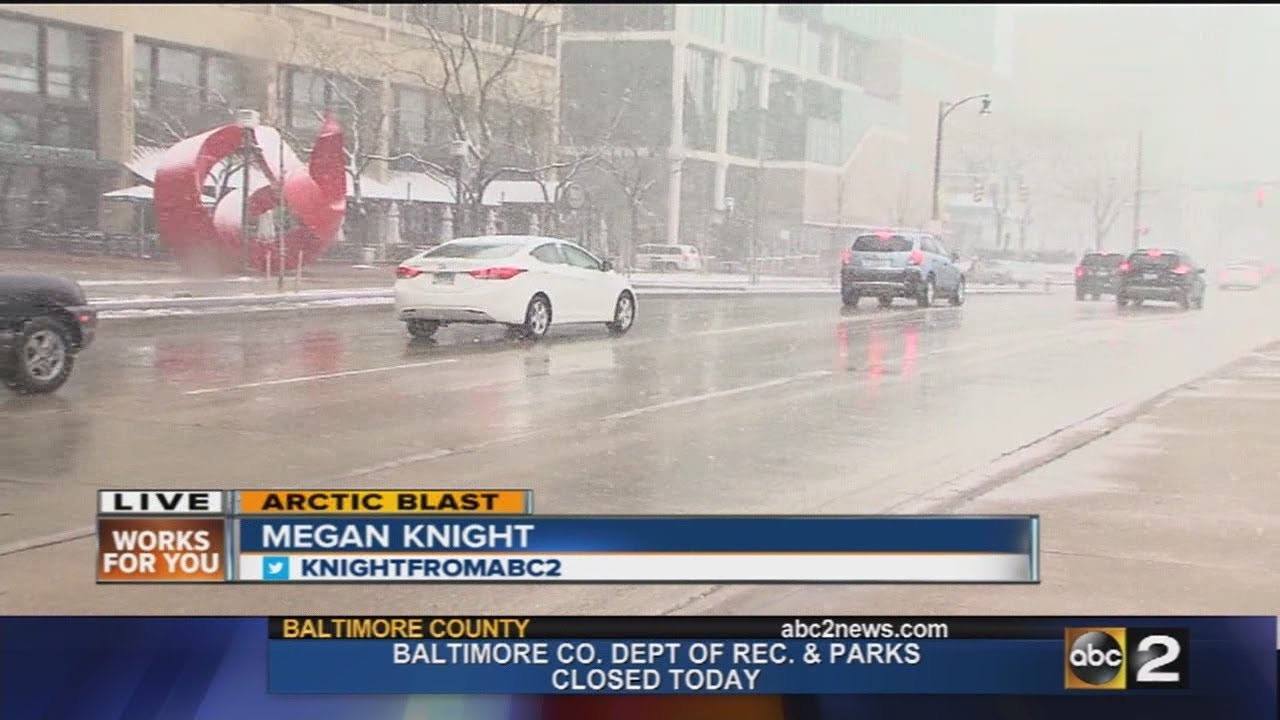 Baltimore City snow video