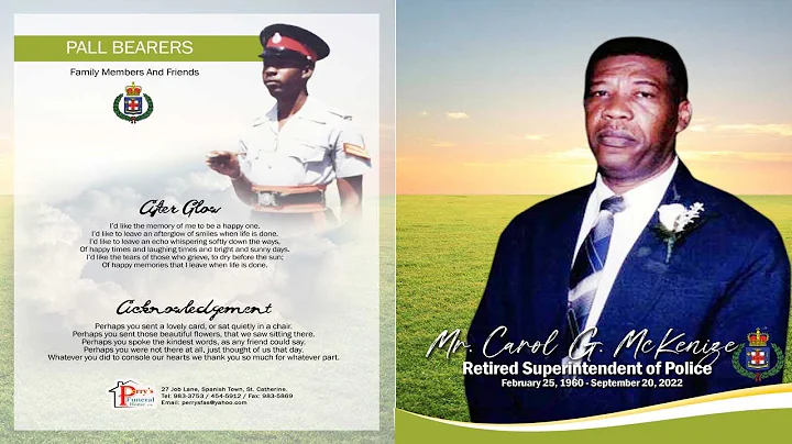 Thanksgiving Service for the life of Carol Mckenize