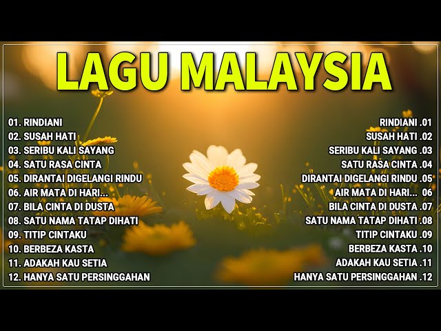 LAGU MALAYSIA ENAK DIDENGER - Gerimis Mengundang - Tiara - Lagu Malaysia Pengantar Tidur class=