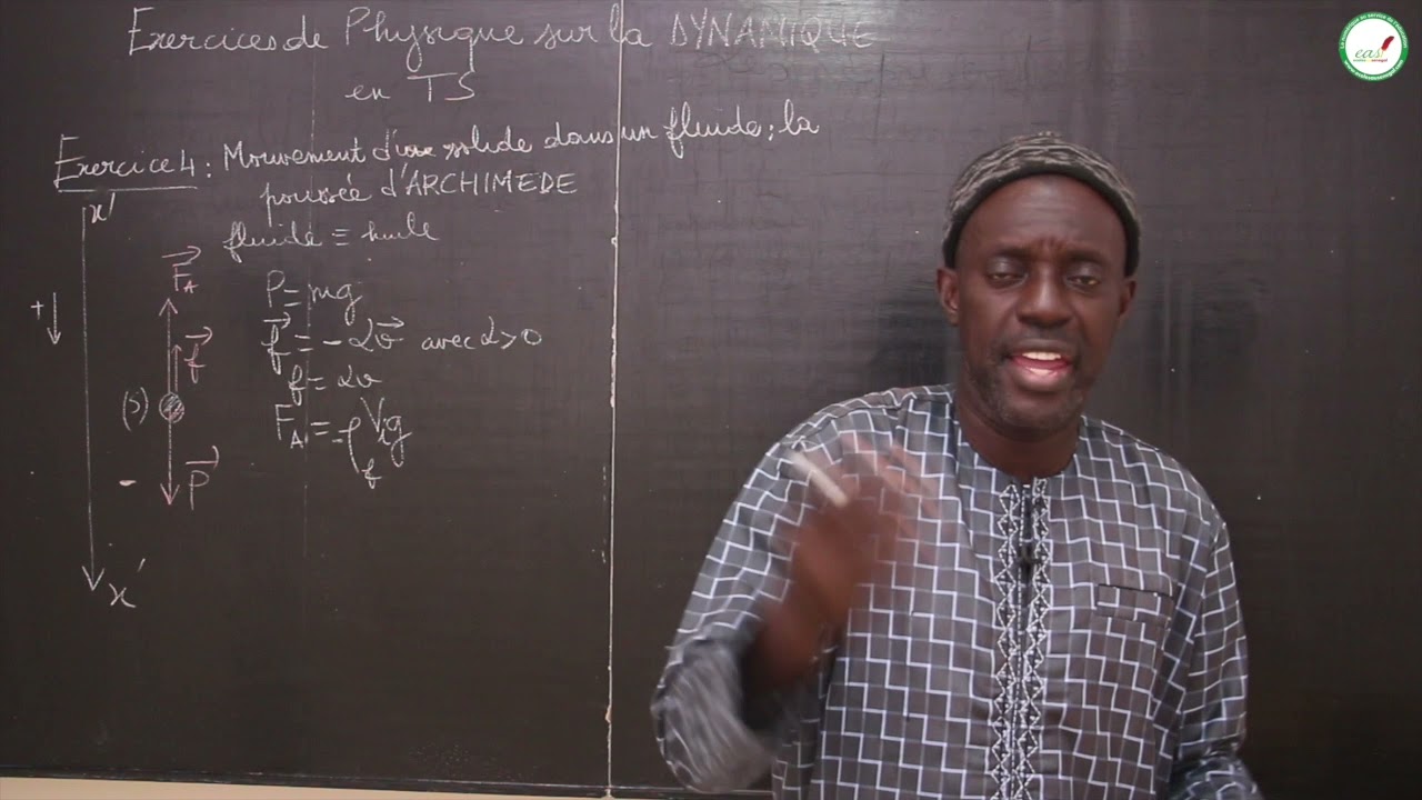 Exercices - Terminale S - PC : La dynamique / Suite 7 / M. Diop