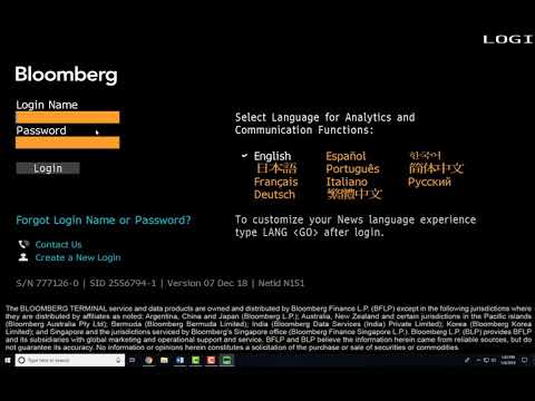 Accessing the Bloomberg terminal and the BMC Exams