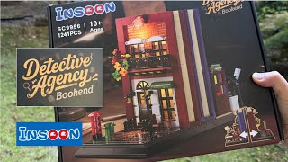 Unboxing Insoon Detective Agency Bookends W Lighting Kit 1241 Pieces Sc9956 Lego Compatible
