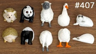 体が真っ二つになる動物マグネット（牛、羊、ハリネズミ、アヒル、アザラシ）【文房具紹介】#407