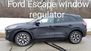 2020 Ford Escape window motor/regulator removal