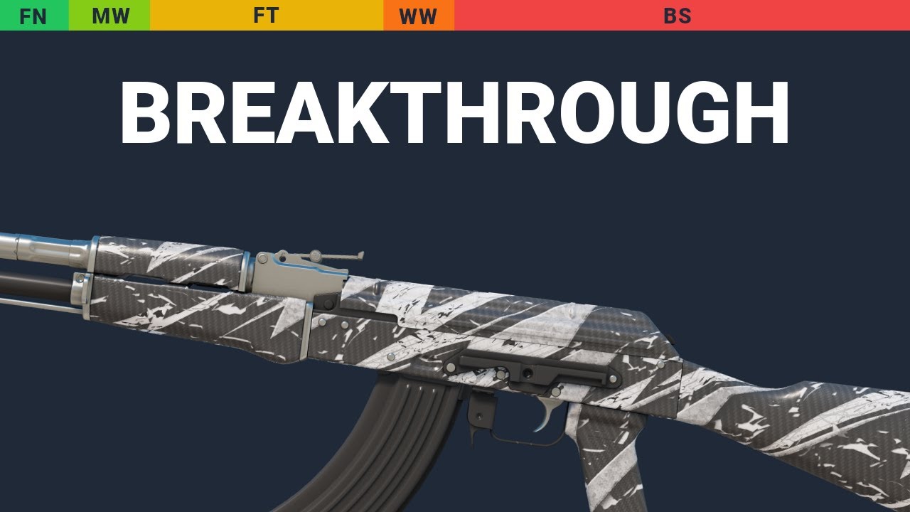 Float Values Ak Skin AK-47 Breakthrough - Skin Float And Wear Preview - YouTube