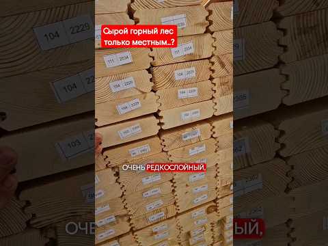 Почему вы никогда не купите профилированный брус из горного леса? #двойнойбрус #домподключ #baumhaus