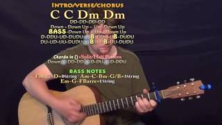 With You Drake Guitar Lesson Chord Chart Capo 1st C C Dm Dm