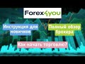 💼Обзор на брокера Forex4you | Как торговать на форекс? Открытие счета у брокера