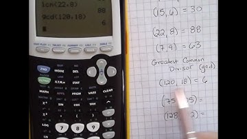 TI 84 Plus - Find the Least Common Multiple (lcm) and Greatest Common Divisor (gcd)